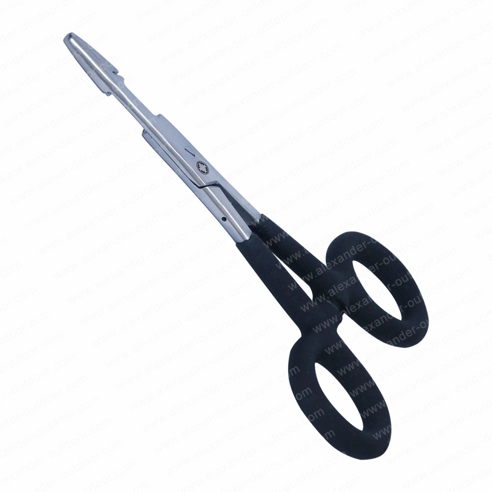 Pro Scissors Clamp Forceps Black Grip