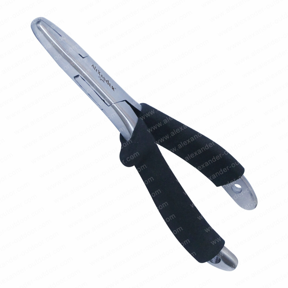 Pro Rounded Power Clamp Forceps Black Grip